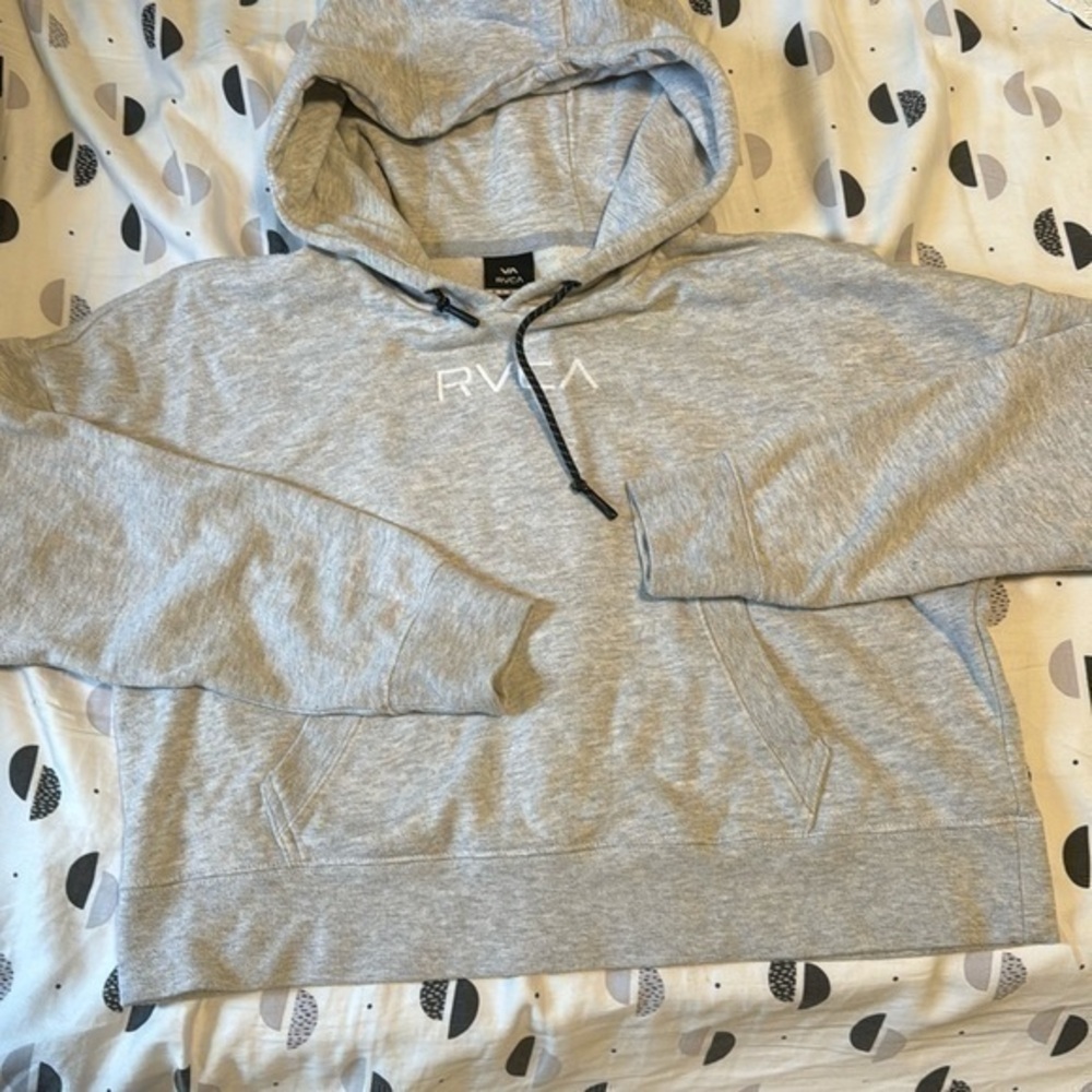RVCA Gray Hoodie Sweatshirt